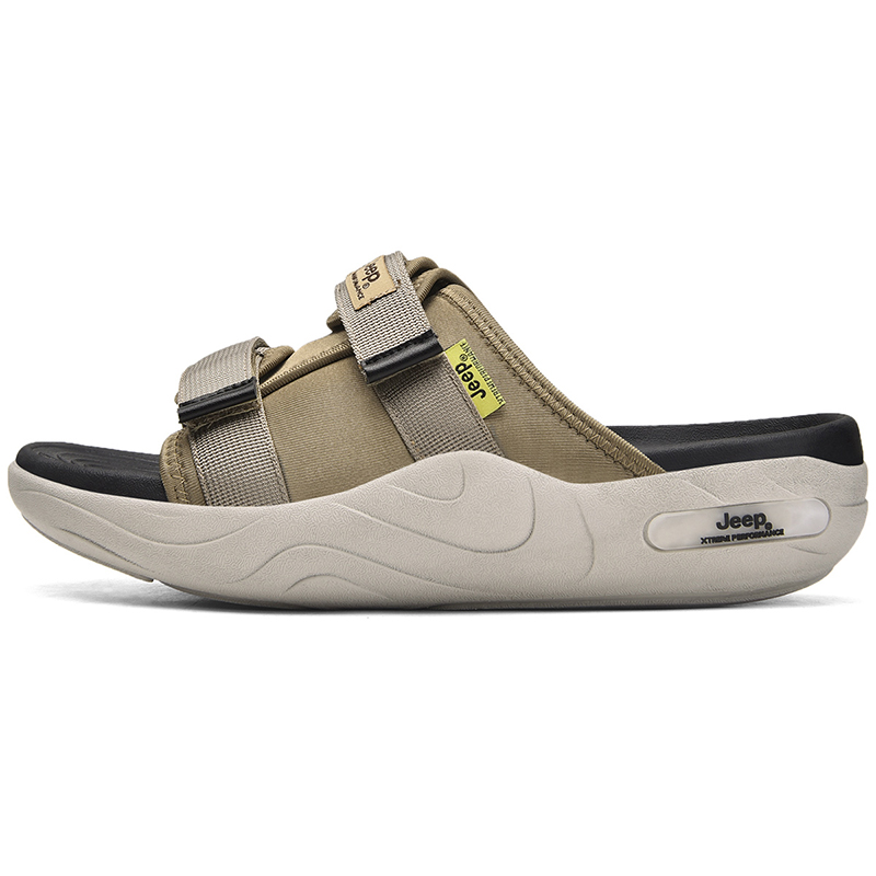 Jeep Slide Slippers Men's Khaki