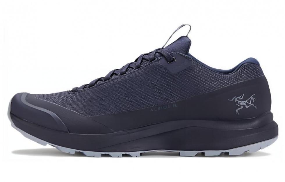 Arcteryx Aerios FL Gore Te Slip Resistant, Abrasion Resistant, Waterproof Low Top Outdoor Shoes Unisex Navy
