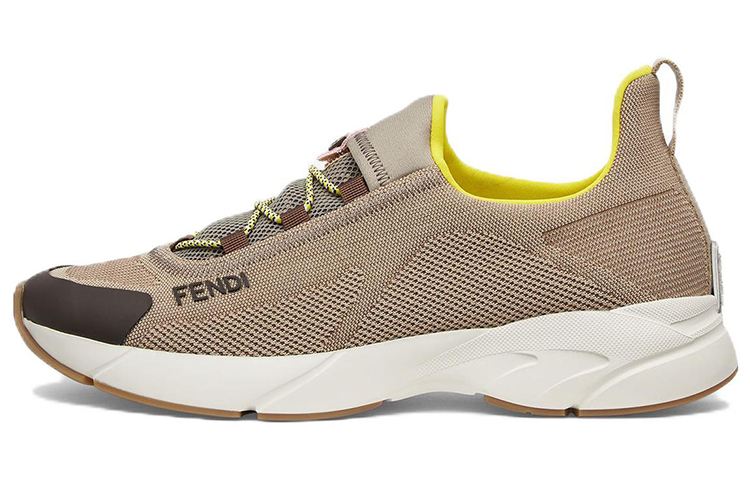 FENDI Faster Slip Resistant Low Top Sports Casual Shoes Women's Beige