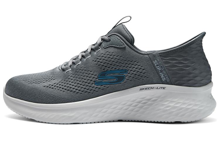 Skechers Skech Lite Pro Low Top Running Shoes Men's Gray Blue