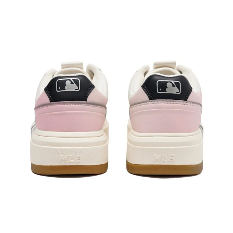 MLB Chunky Liner Lover's Paper Plane Pink Cloud Fantasy Anti Slip Wear Resistant Low Top Skateboard Shoes Unisex Ecru