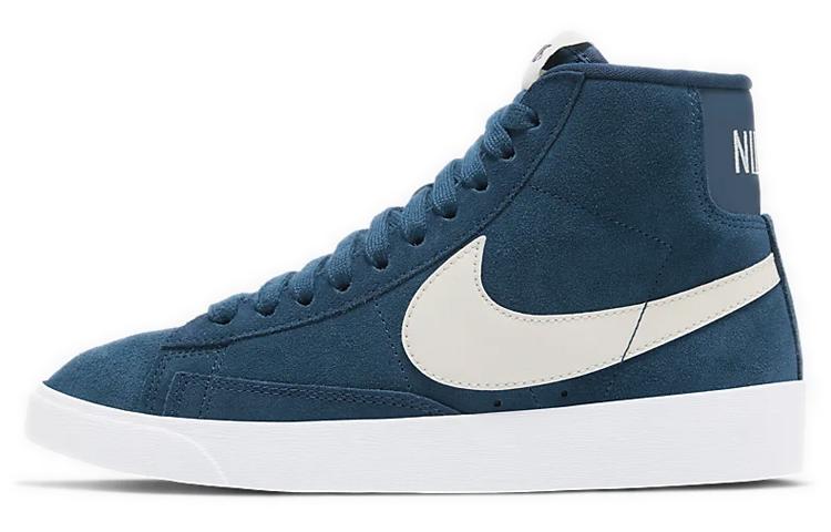 Nike Blazer Mid Vintage Suede Blue White Women's