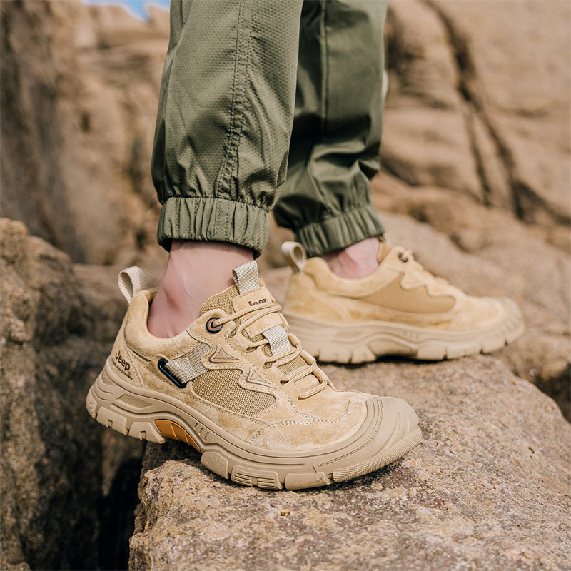Jeep Abrasion Resistant Low Top Hiking Shoes Men's Sand купить в интернет-магазине Yoocart с быстрой доставкой по России.