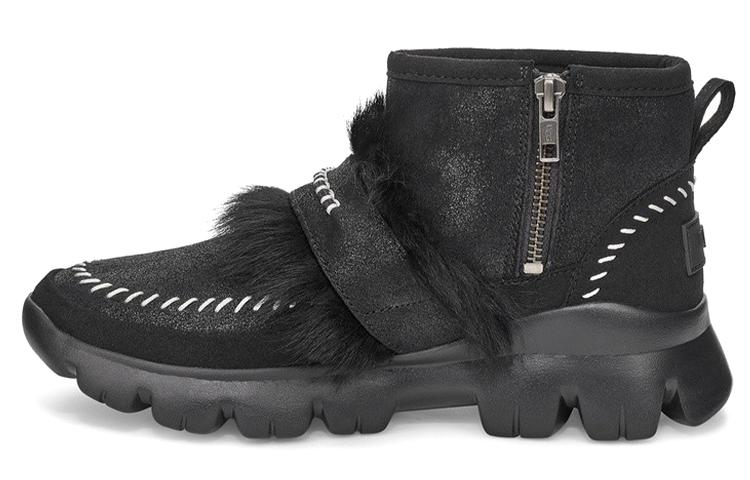 UGG Fluff Punk Ankle Boot 'Black' Women's
