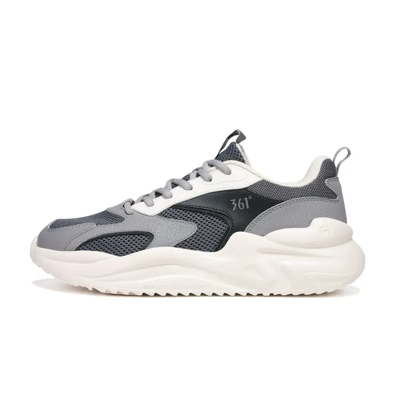 361° Cushioning, Breathable, Lightweight Low Top Casual Shoes Men's Zinc Iron Gray Smoke Gray