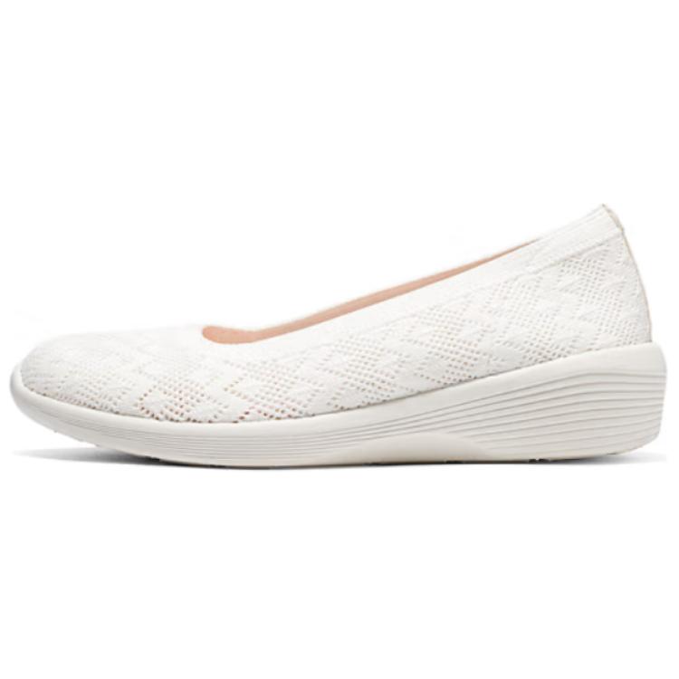 Skechers Modern Comfort Shock Absorbers With Slip Resistant Features Low Top Casual Shoes Women's White