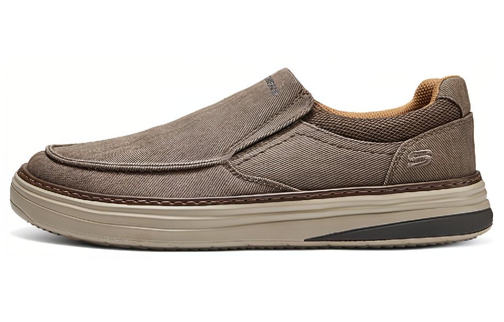 Skechers MENS USA Lightweight Low Top Canvas Shoes Men's Brown