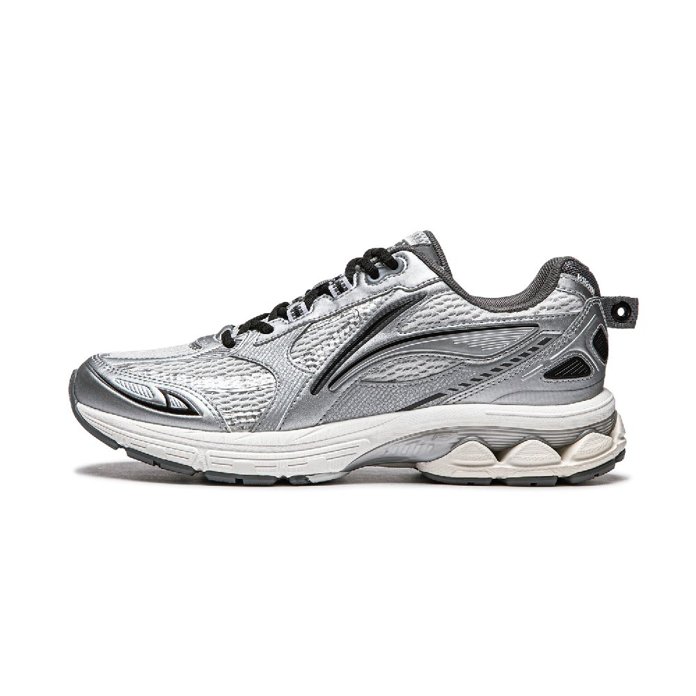 LiNing Shake 2.0 Cushioned Anti Slip And Wear Resistant Lightweight Low Top Casual Running Shoes Women's Silver Gray