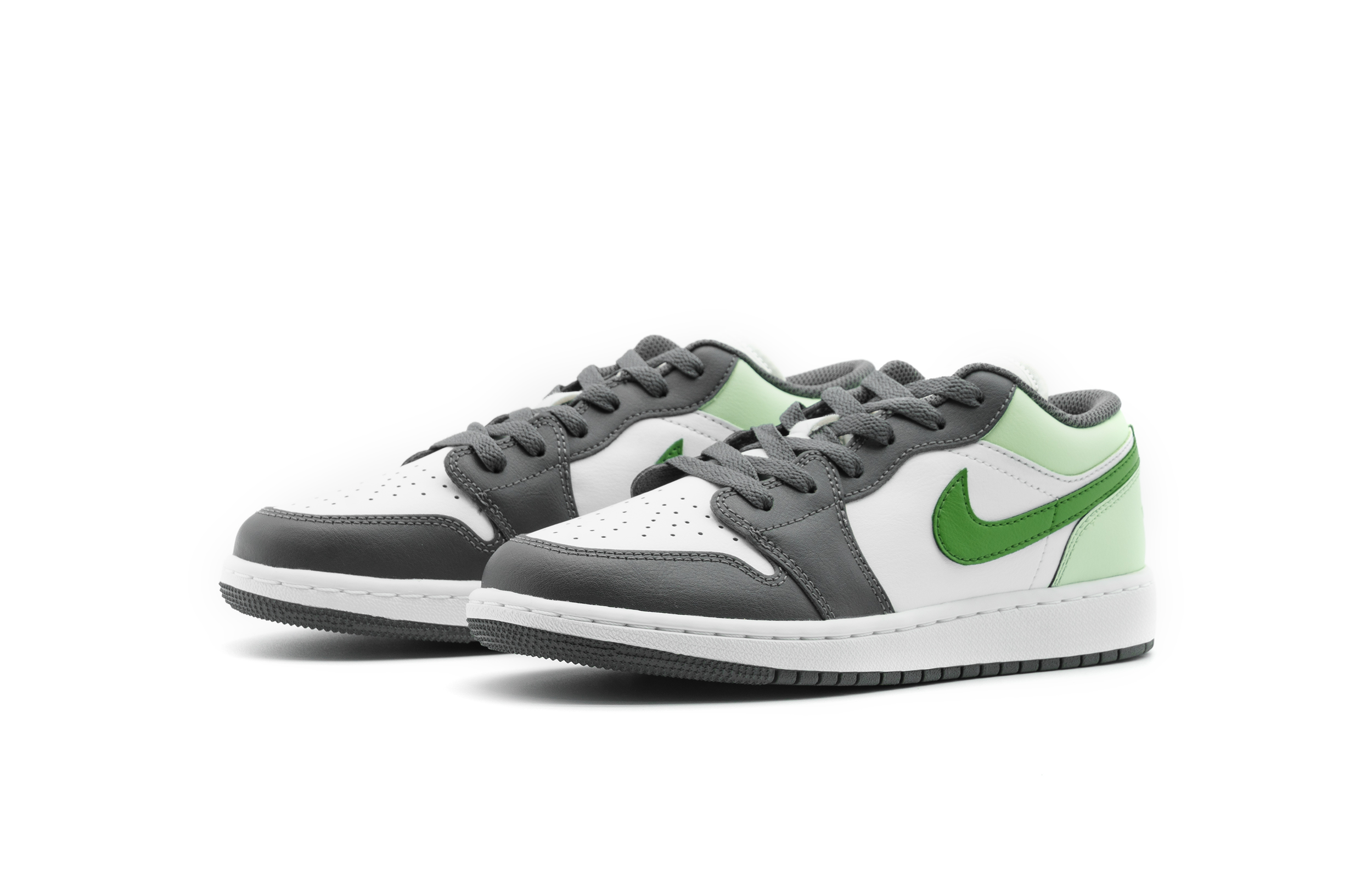 Jordan Air Jordan 1 Anti Slip Wear Resistant Low Top Vintage Basketball Shoes Unisex Gray Green купить в интернет-магазине Yoocart с быстрой доставкой по России.