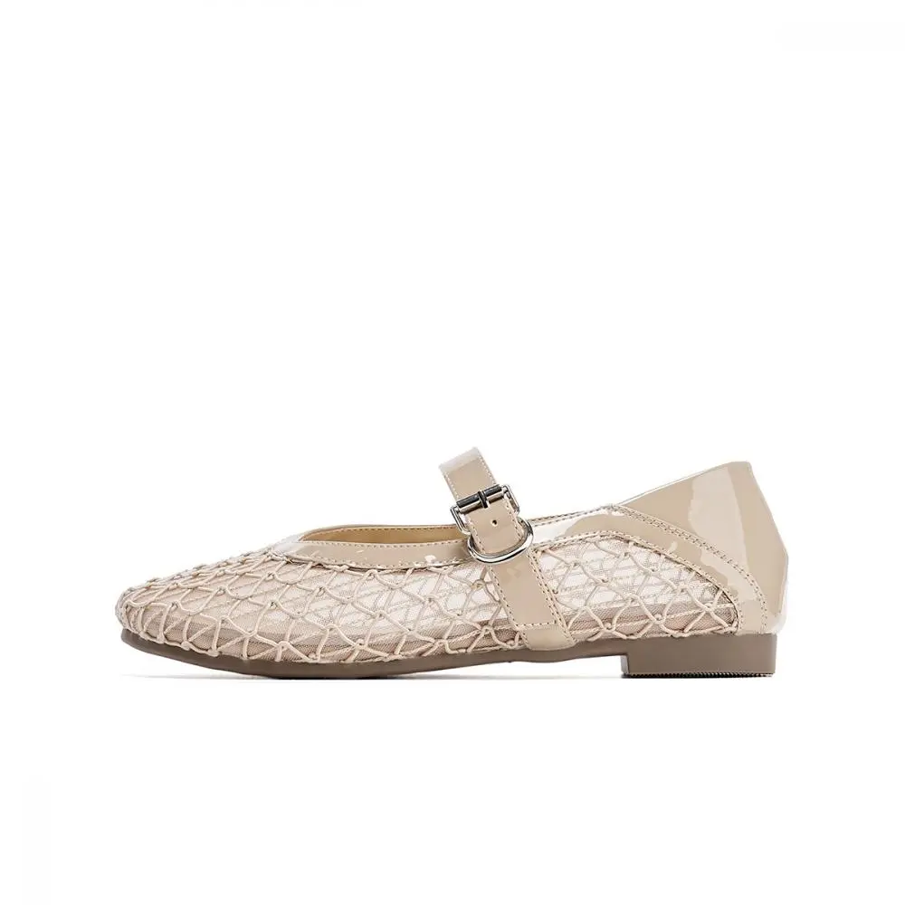 EBLAN Mary Jane Shoes Women's Apricot