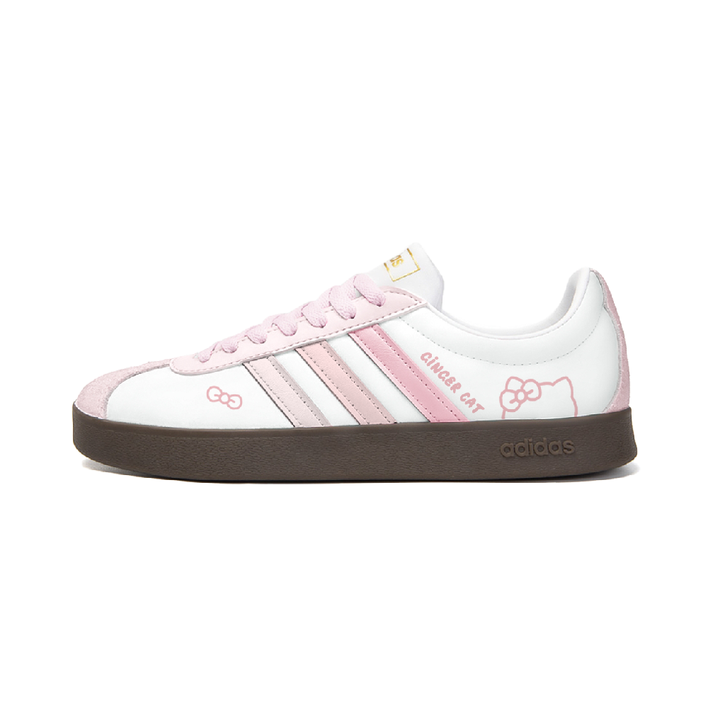 Adidas VL Court 2.0 Skateboard Shoes Unisex Low top White/Pink