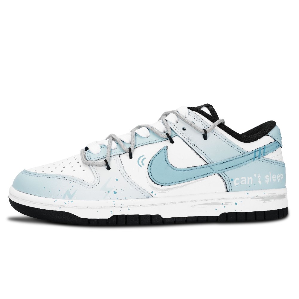 Nike Dunk Dingdingding Abrasion Resistant Low Top Skateboard Shoes Unisex Blue