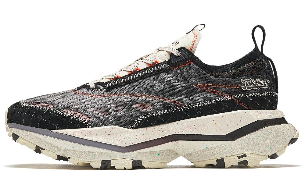 OCCUPY x Anta Cushioned Wear-Resistant Breathable Height Increasing Low-Top Running Shoes Men's Beige Black