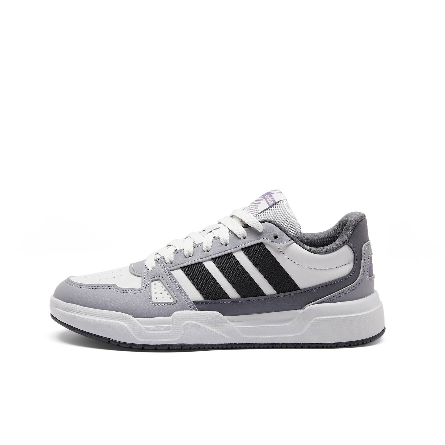 Adidas LITE BALLER Abrasion Resistant Low Top Skateboard Shoes Unisex Gray White Black