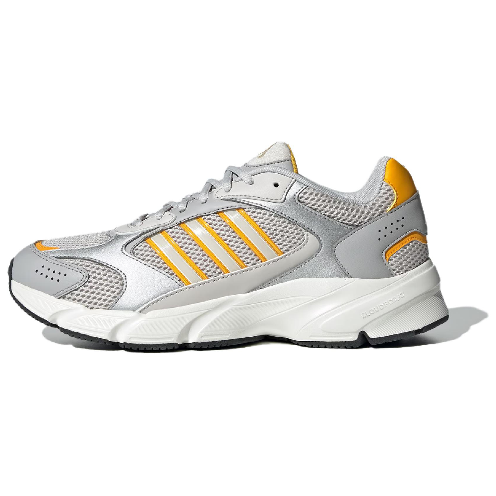 Adidas CRAZYCHAOS 2000 Anti-Slip Wear-Resistant Low-Top Casual Running Shoes Unisex Silver Yellow