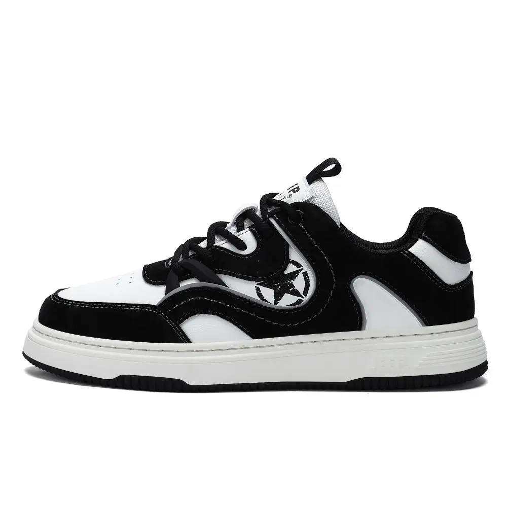 JEEP SPIRIT Low Top Skateboard Shoes Men's Graphite Black