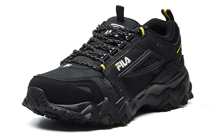 FILA Oakmont Low Top Clunky Sneaker Black/Yellow