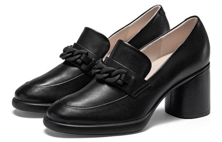 Ecco Chunky Heel High Heels 7.5cm Women's Black купить в интернет-магазине Yoocart с быстрой доставкой по России.