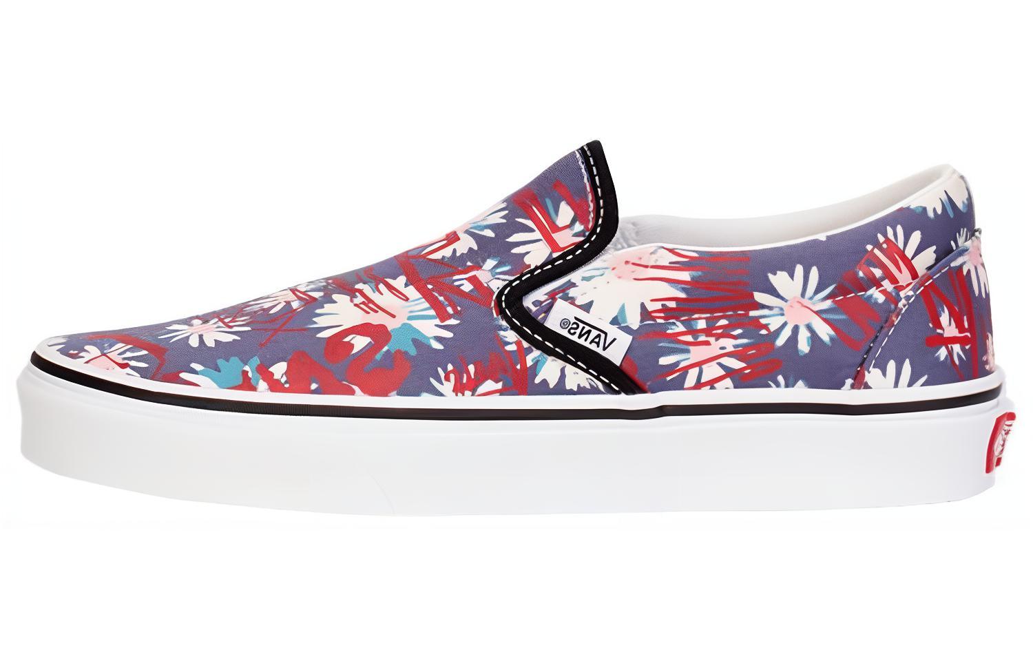 Vans Classic Slip On Floral Red