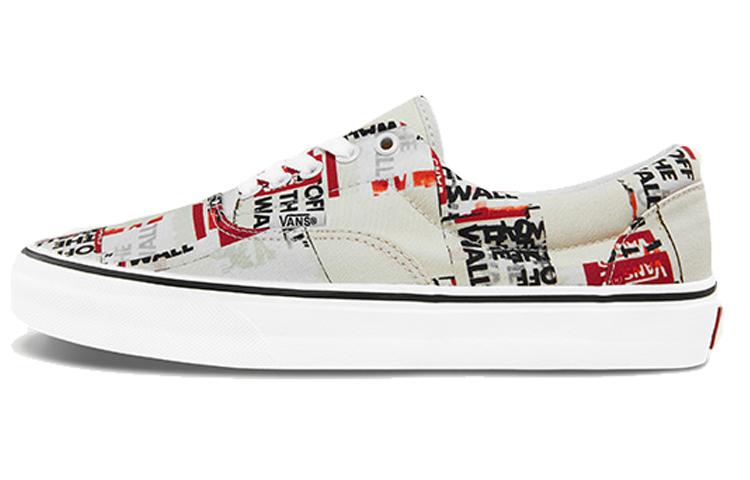 Vans Era Alphabet Gray Red Unisex 'Grey Red'