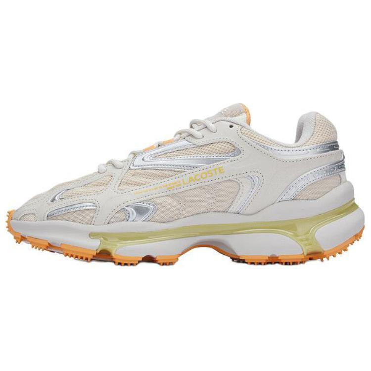LACOSTE Slip-Resistant Low-Top Casual Shoes Men's Light Orange