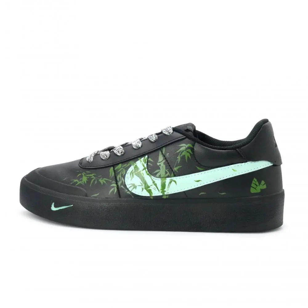 Nike Court Shot Four Virtues Bamboo Abrasion Resistant Low top Skateboard Shoes Men's Black Brown Green Basic