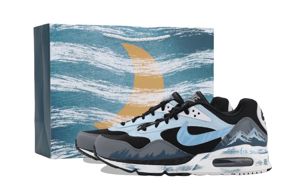 Nike Air Max Correlate Wanjushan Cushioning, Wear Resistant Low Top Casual Shoes Unisex Black