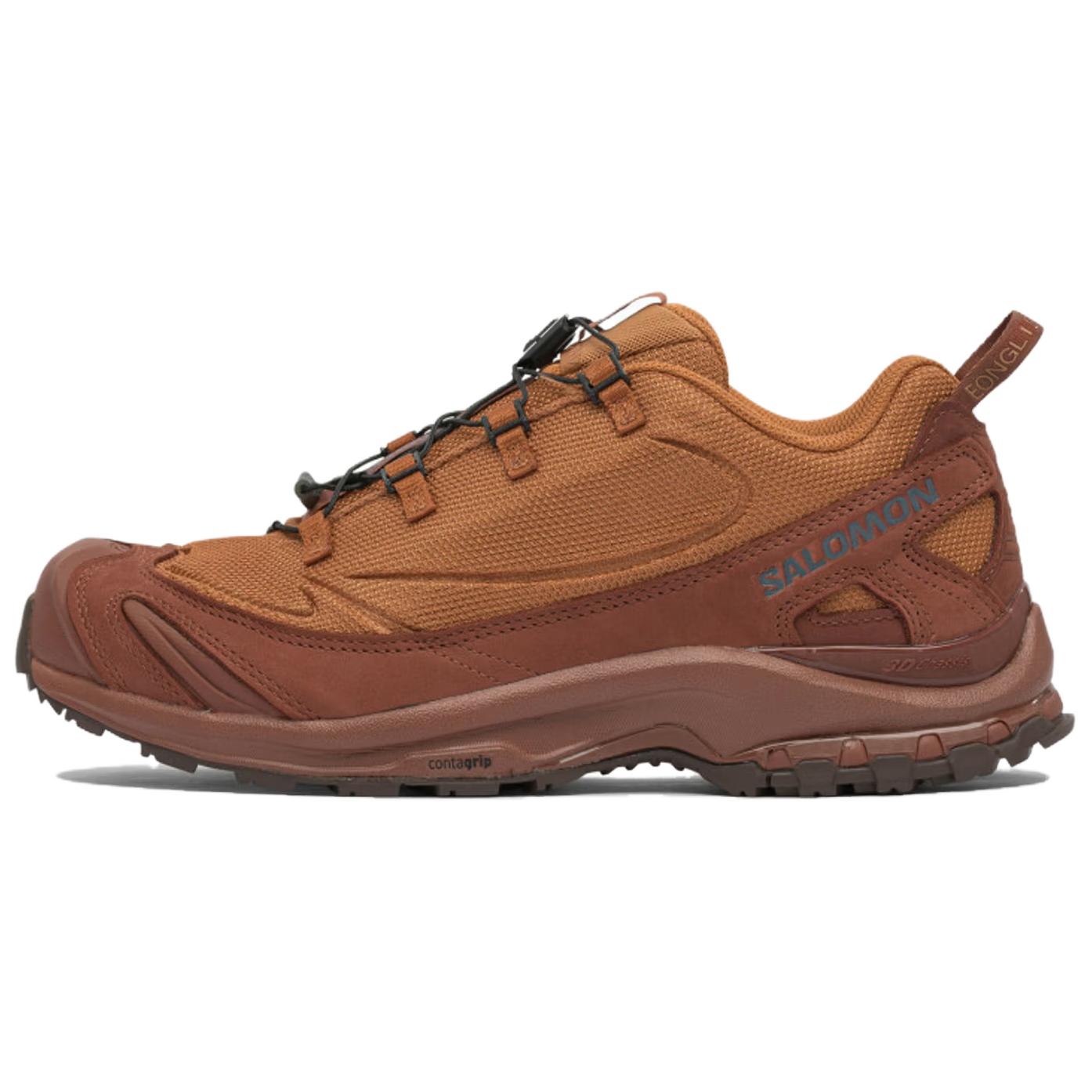 JEONGLI x SALOMON XA PRO 3D Cushioning Abrasion Resistant Breathable Low Top Casual Running Shoes Men's Brown