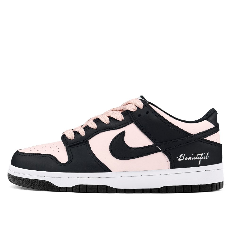 Nike Dunk Cushioning, Wear Resistant Low Top Skateboard Shoes Unisex Strawberry Pink