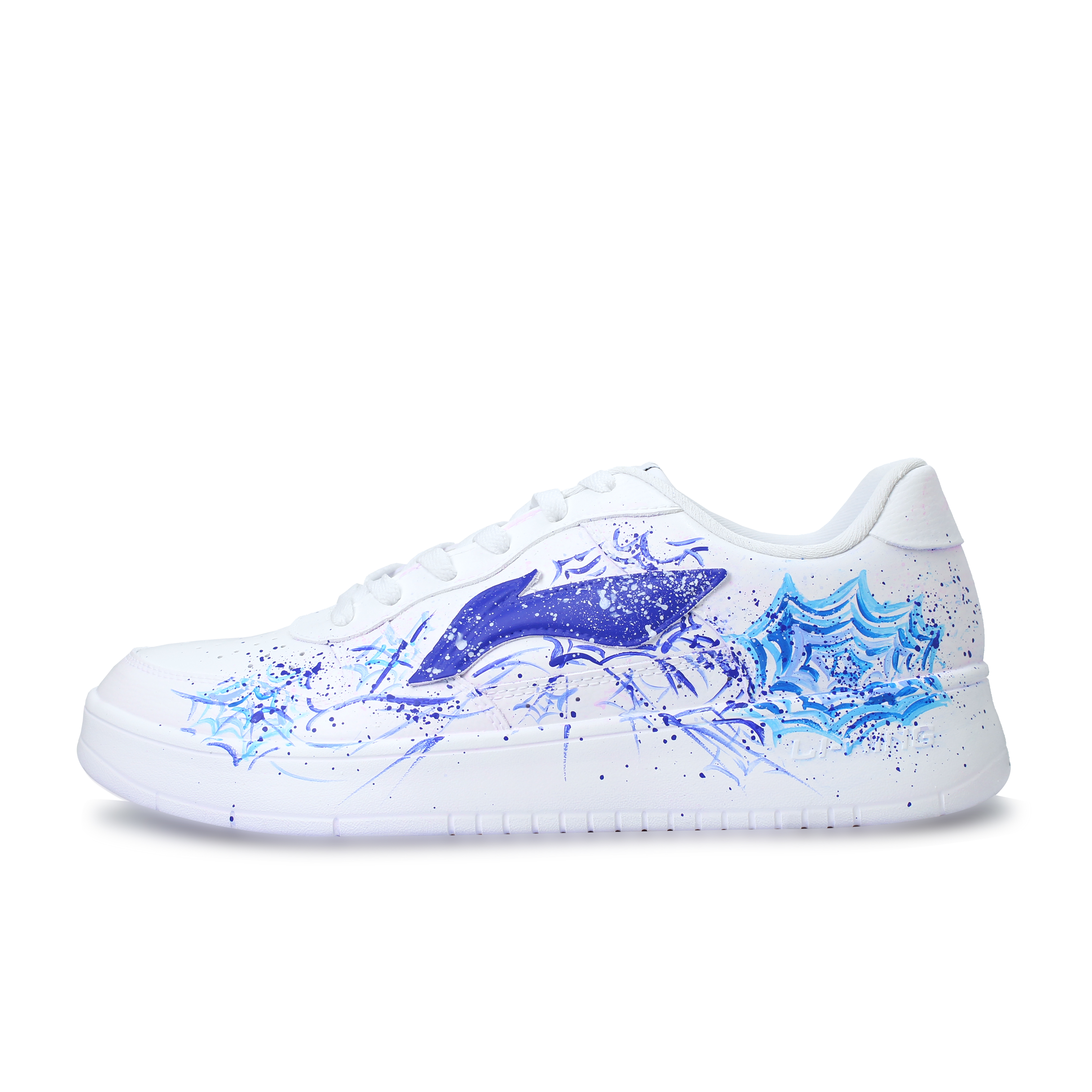 LINING Pontoon Boats Skateboard Shoes Unisex Low top Blue