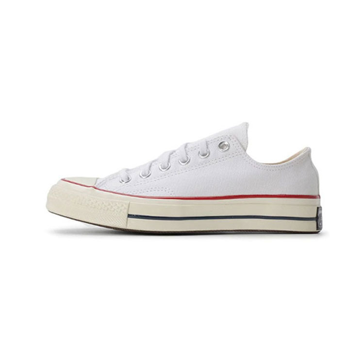 Converse 1970s Canvas Shoes Unisex Low-Top White Black Red