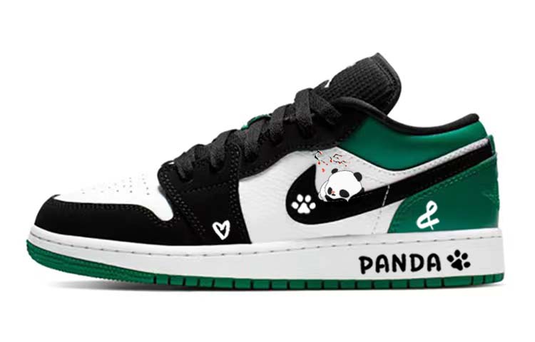 Jordan Air Jordan 1 Vintage Basketball Shoes Women's Low Top Green/White