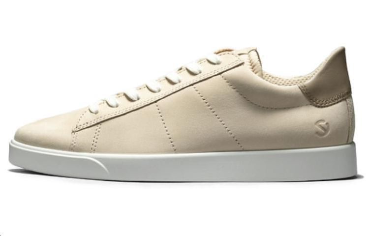 Ecco Street Light Series Low Top Skateboard Shoes Men's White Umber