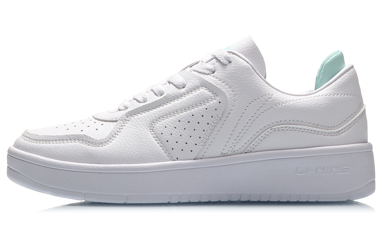 LiNing Street Gamer Slip Resistant, Abrasion Resistant, Lightweight, Breathable Low Top Skateboard Shoes Women's White