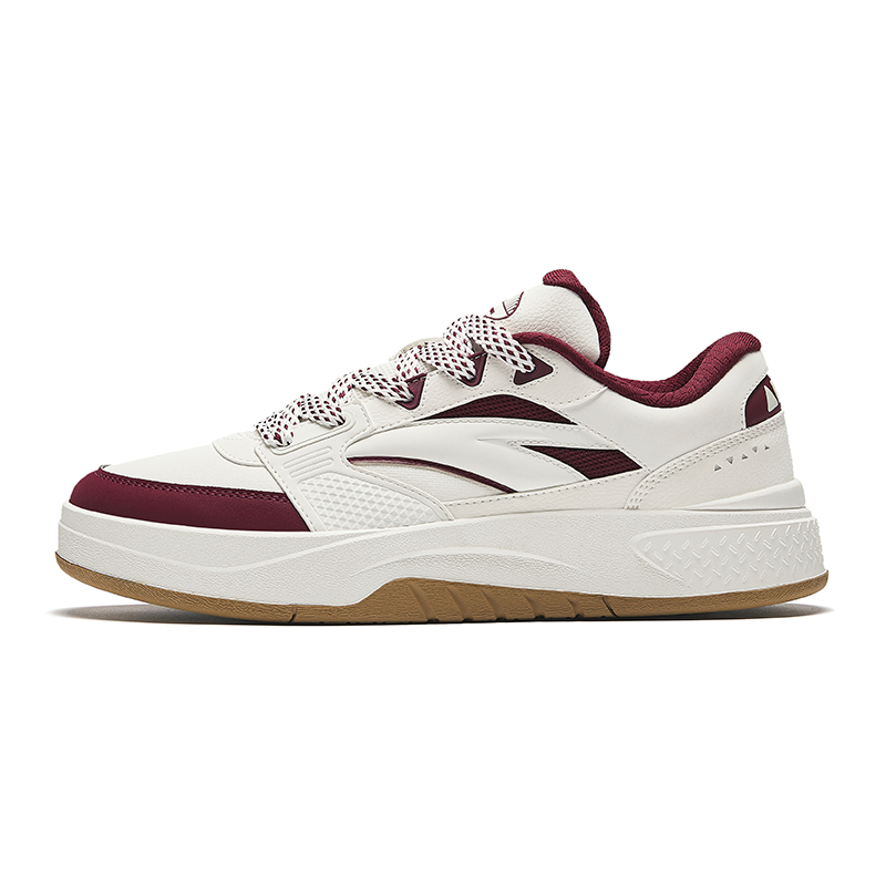 Anta Travel Lightweight Height Increasing Low-Top Skateboard Shoes Men's Rose Madder Red