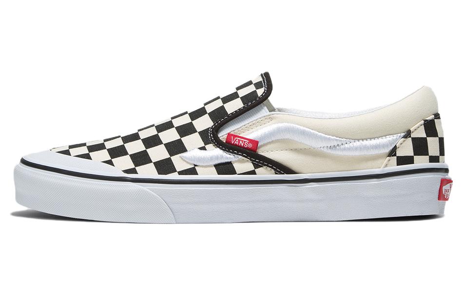 Vans Classic Slip On 138 Sidestripe 'Black Checkerboard'