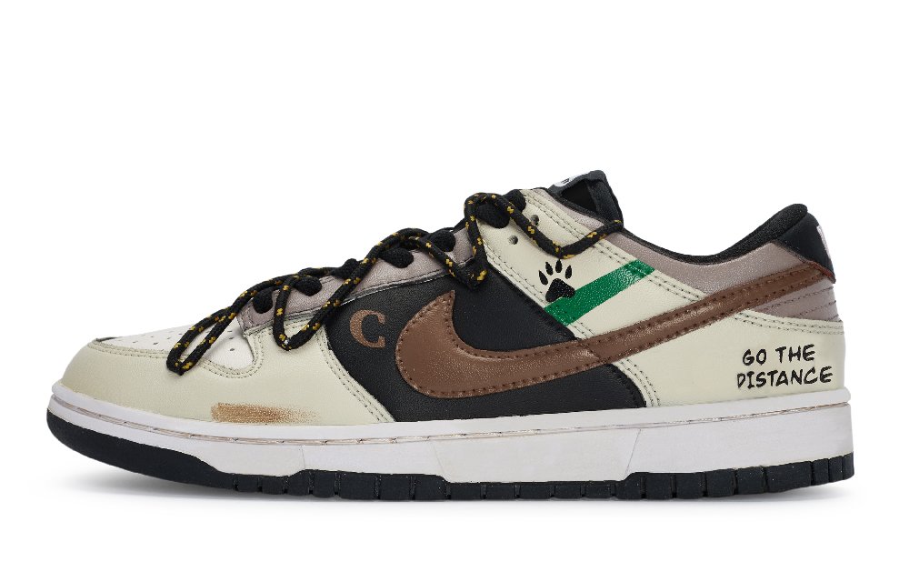 Nike Dunk Skateboard Shoes Women's Low-Top Brown