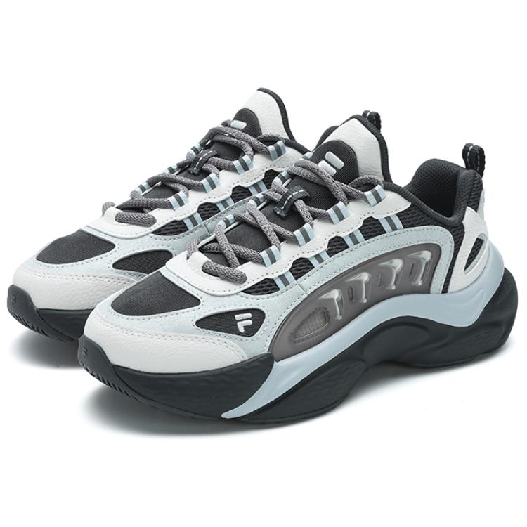 FILA FUSION SKY TRAIL DX Fishbone Head Cushioning, Wear Resistant Low Top Casual Shoes Women's Gray Blue