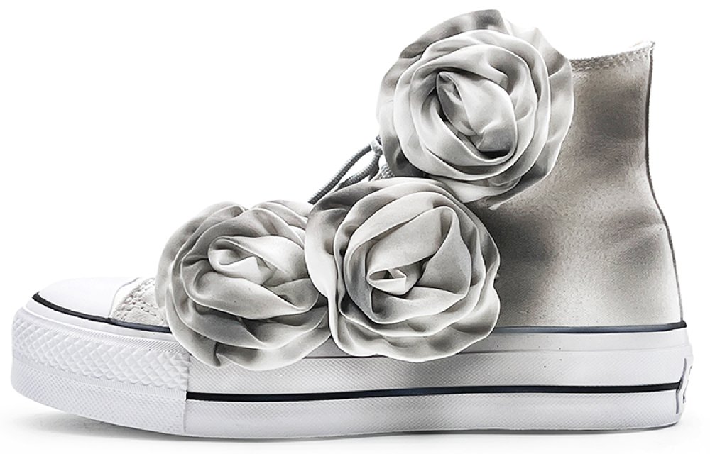 Converse Chuck Taylor All Star Non-slip Lightweight High-Top Canvas Shoes Women's Gray