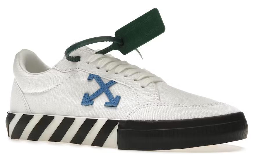 OFF WHITE Low Vulcanized Canvas White Blue
