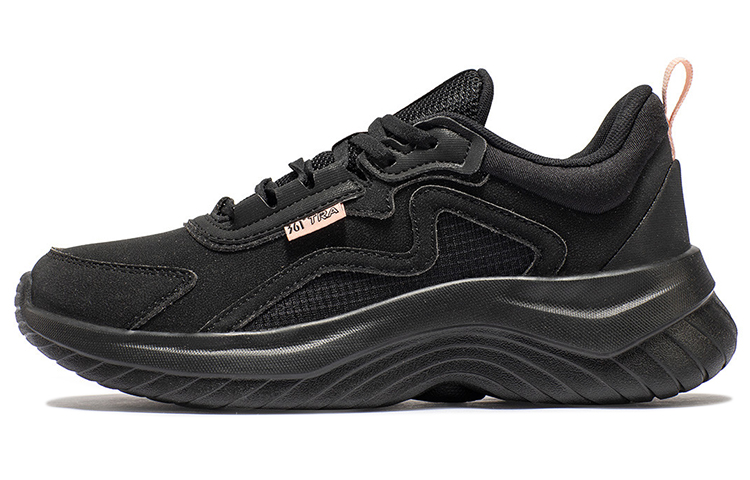 361° Cushioning Wear-Resistant Low-Top Running Shoes Women's Black Pink
