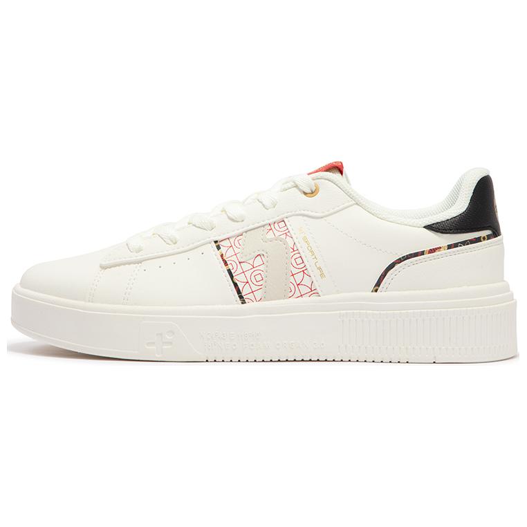 361° Wear-Resistant Balance Low-Top Skateboard Shoes Men's White Red