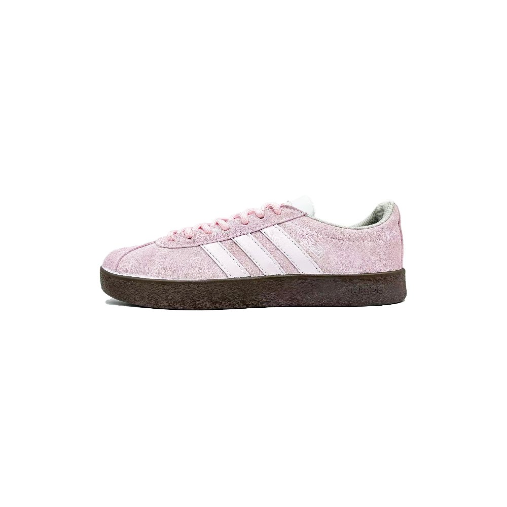 Adidas Neo VL Court Lifestyle Blush Dream Slip Resistant Low Top Skateboard Shoes Unisex Pink White