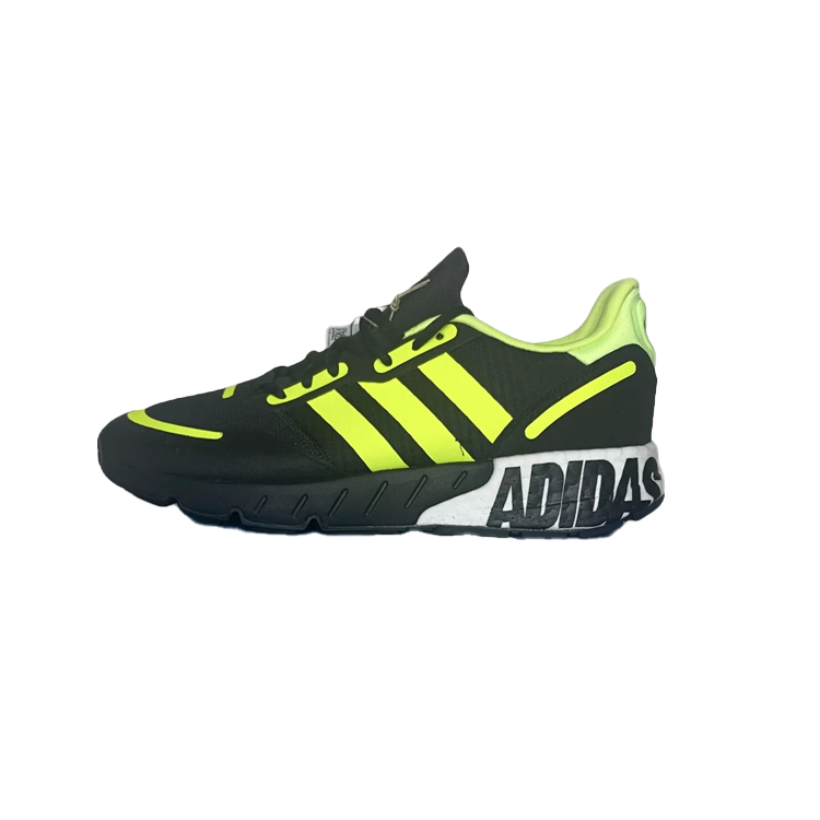 Adidas Zx 1K Boost 'Black/Solar Yellow' Sneakers