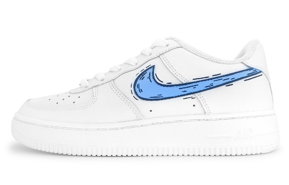Nike Air Force 1 Anti Slip Wear Resistant Low Top Skateboard Shoes Unisex White