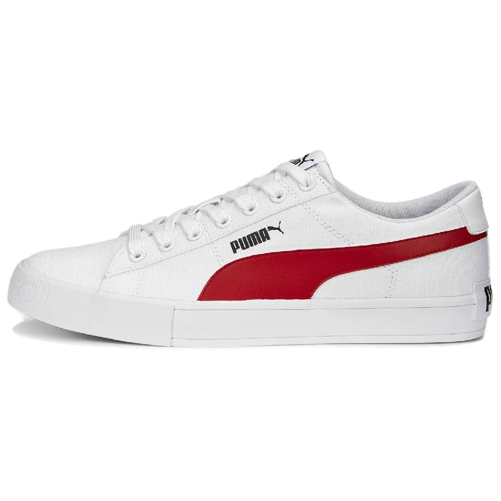 PUMA Bari Casual Anti-Slip Wear-Resistant Low-Top Skateboard Shoes Unisex White