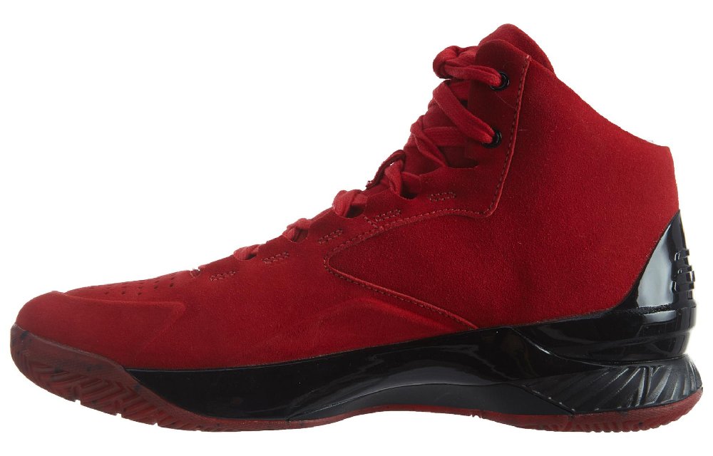 Under Armour Curry 1 Lux Mid Sde Red/Black Red