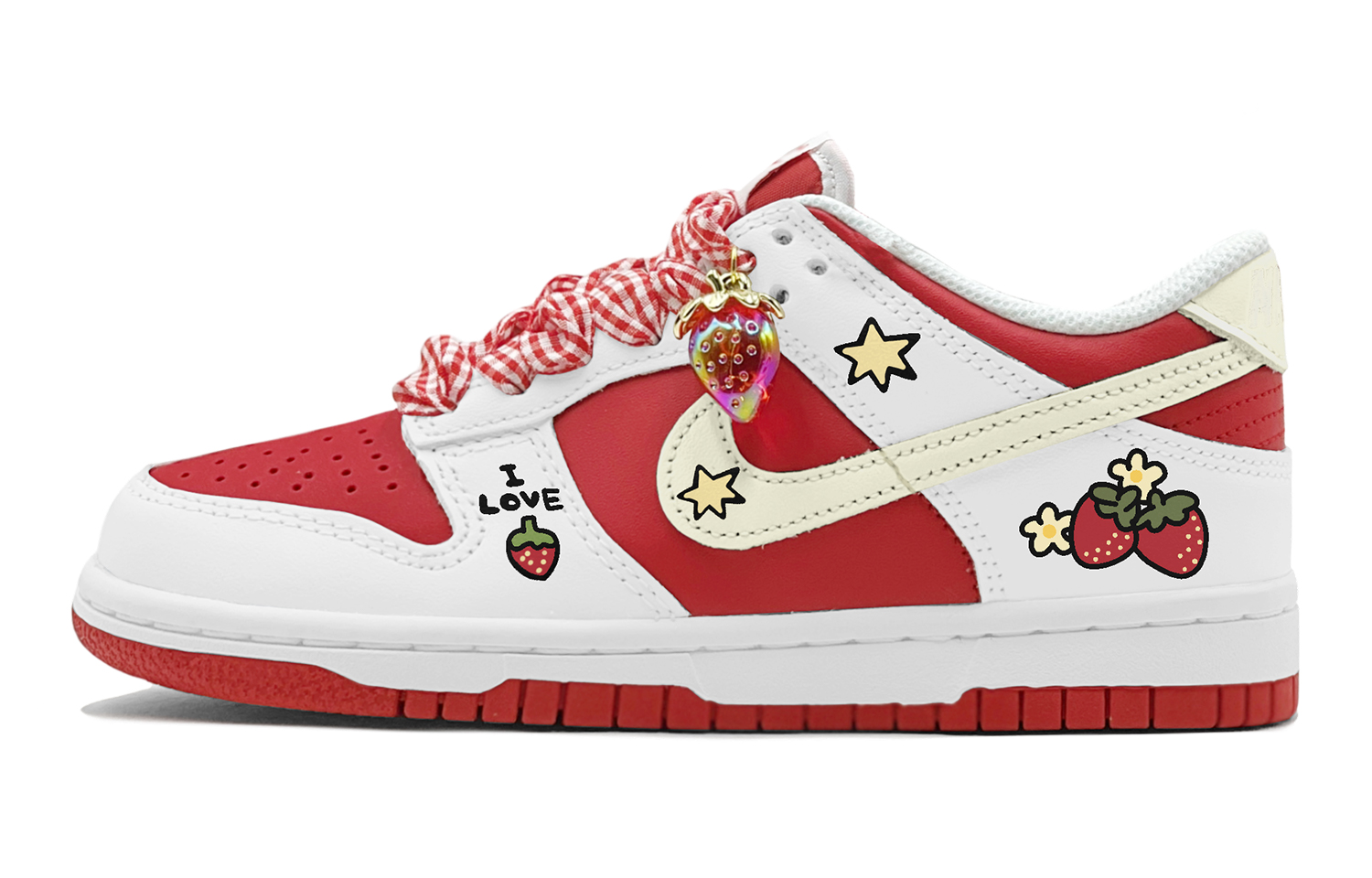 Nike Dunk Skateboard Shoes Women's Low top Yellow