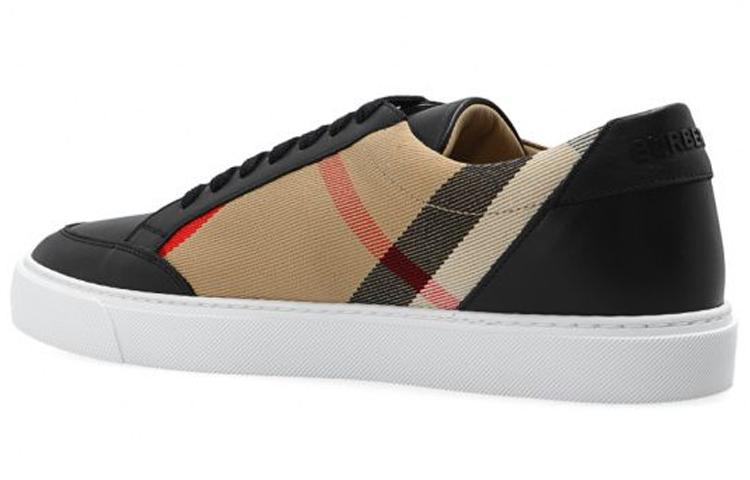 Burberry Low top Stylish Skateboarding Shoes Women's Black Beige Brown купить в интернет-магазине Yoocart с быстрой доставкой по России.