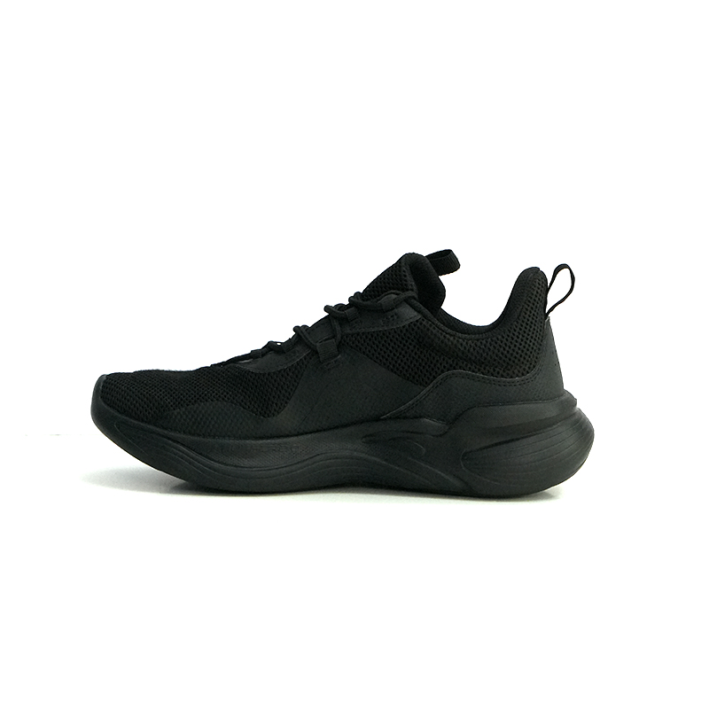 Anta Cushioning, Slip Resistant, And Abrasion Resistant Low Top Running Shoes Men's Black
